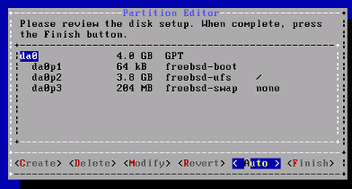 FreeBSD Partition Editor